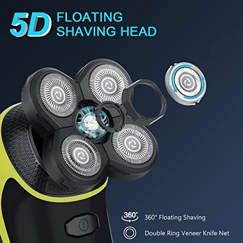 Electric Shaver Replaceable Head, Multifunctional Portable Rechargeable Razor Head, Personal Care Accessories for Men