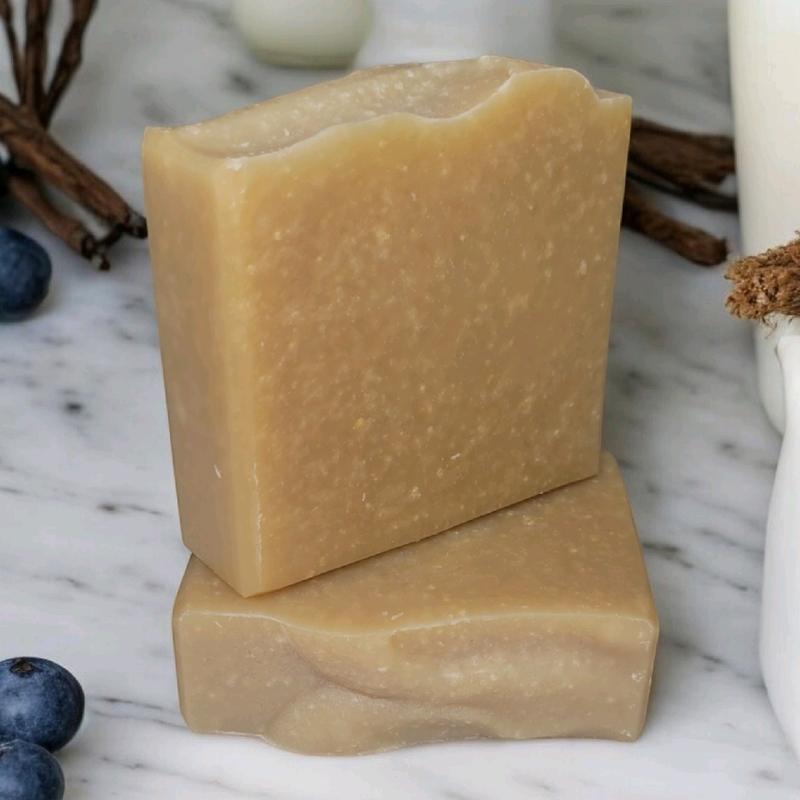 Blueberry & Vanilla essential oil goat milk soap for body Body Care Body Wash Organic Shea Butter Cleansing Skin Repair Skin Care Coconut