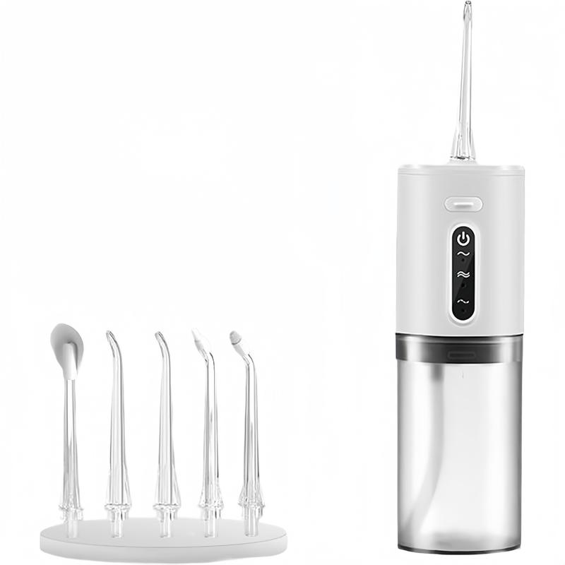 Electric Water Flosser Rechargeable Water Toothpick Dental Cleaning and Flossing Water Dental Portable Floss Rinser Oral Water Flosser Travel Adults 5 Nozzle Halloween, Thanksgiving, Christmas gifts