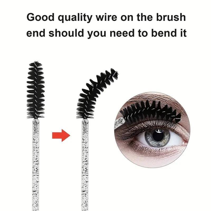 Disposable Eyelash Brushes, 100pcs Eyelash Extension Brushes, Mascara Makeup Brushes, Clean and Hygienic Makeup Brushes, Beauty Supplies, Travel Makeup Tools, Christmas Gift