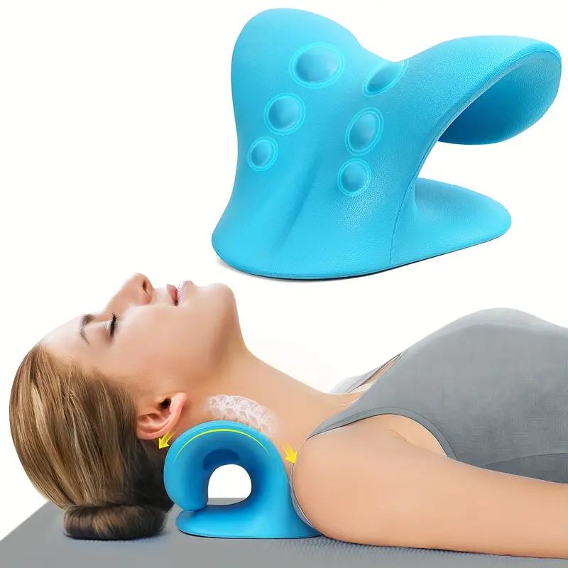 Neck & Shoulder Relaxer, 1 Count C-shapedCervical Traction Tool, Chiropractic Pillow,Manual Neck Massager