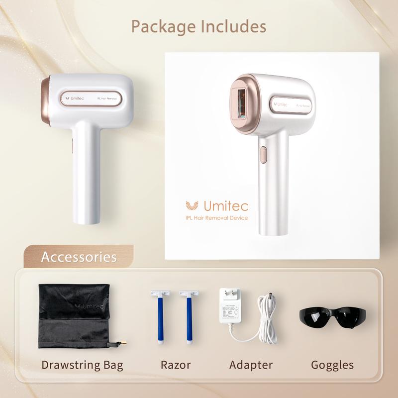 IPL At-Home Ice-cooling Laser Hair Removal Device,for Body, Face, Bikini Line, Legs, Armpit, Unlimited flashes, FDA Cleared ipl device