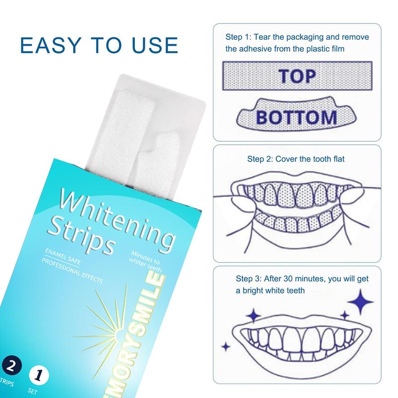 Summer Wireless Oral Teeth Cleaning Kit, Portable Teeth Brightening Machine with 14pcs Strips, Teeth Stains Removing Tools, Dental Care Tool