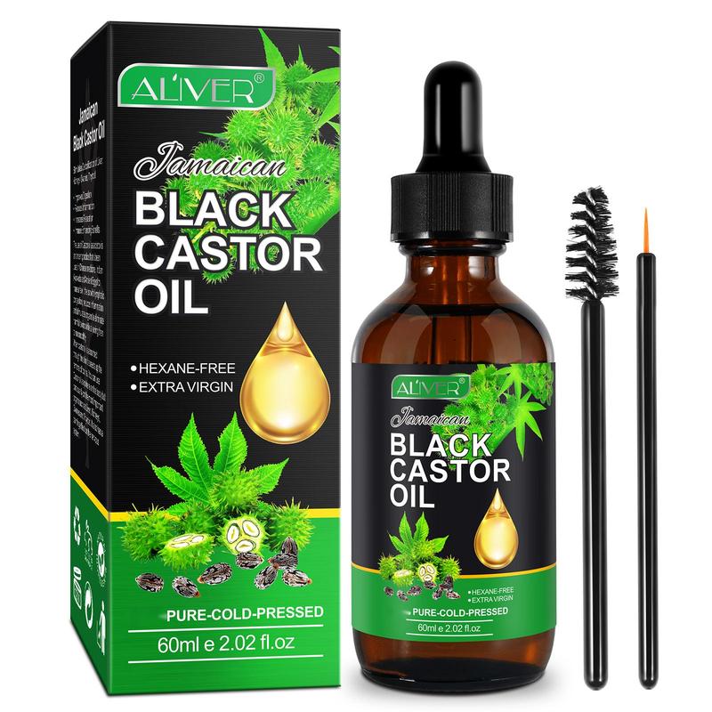 Over 200K Sold!  Aliver Jamaican Black Castor Oil (60ml) – Ideal for Skincare & Massage Cosmetic Comfort Body Care