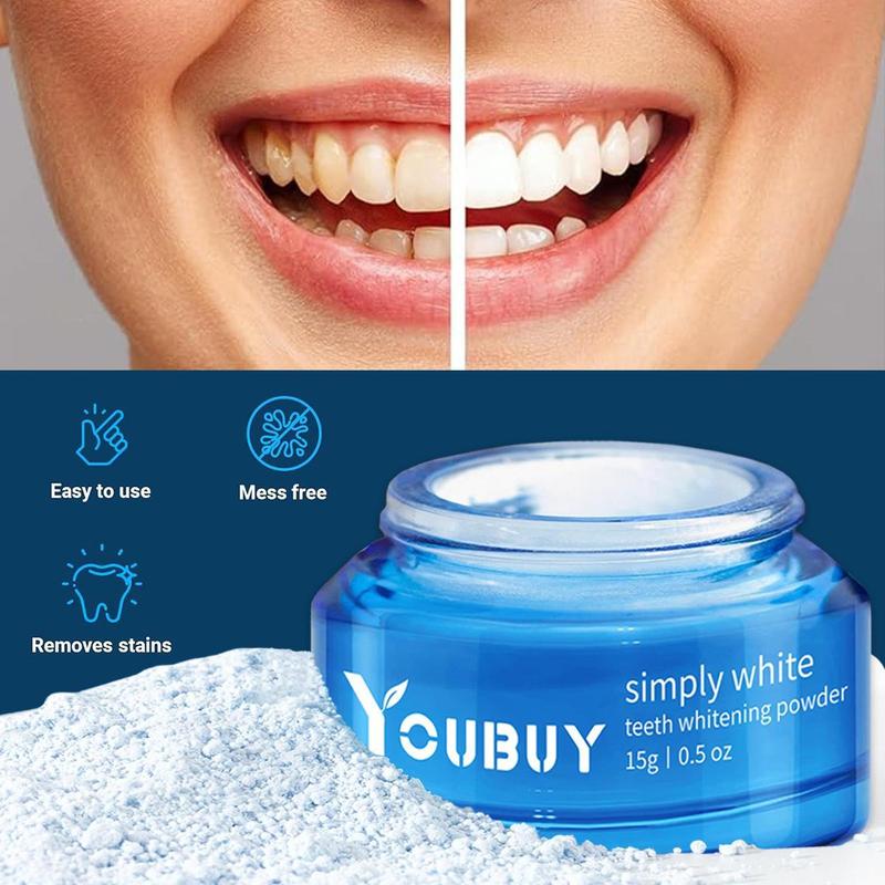  Purely Whitening Teeth  Powder,Tooth Whitening Paste Powder-Keep Teeth Purely White Teeth Whitening Powder Stain Remover and Polisher Instant Oral Health Management, Fresh Breath