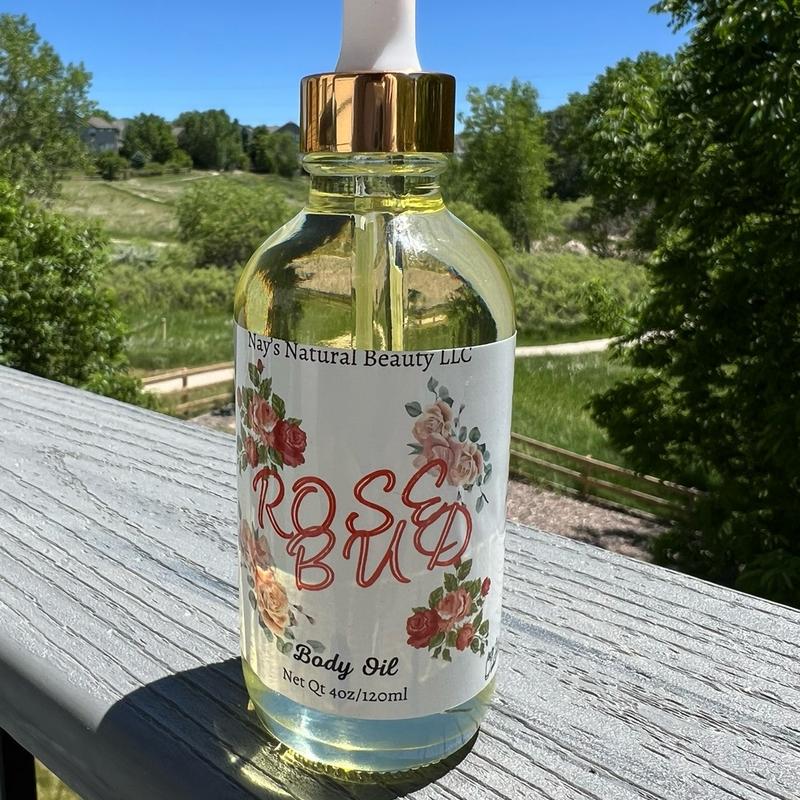 Rose Bud Body Oil - Luxurious Aromatic Blend, Nourishing Sunflower and Safflower Oils