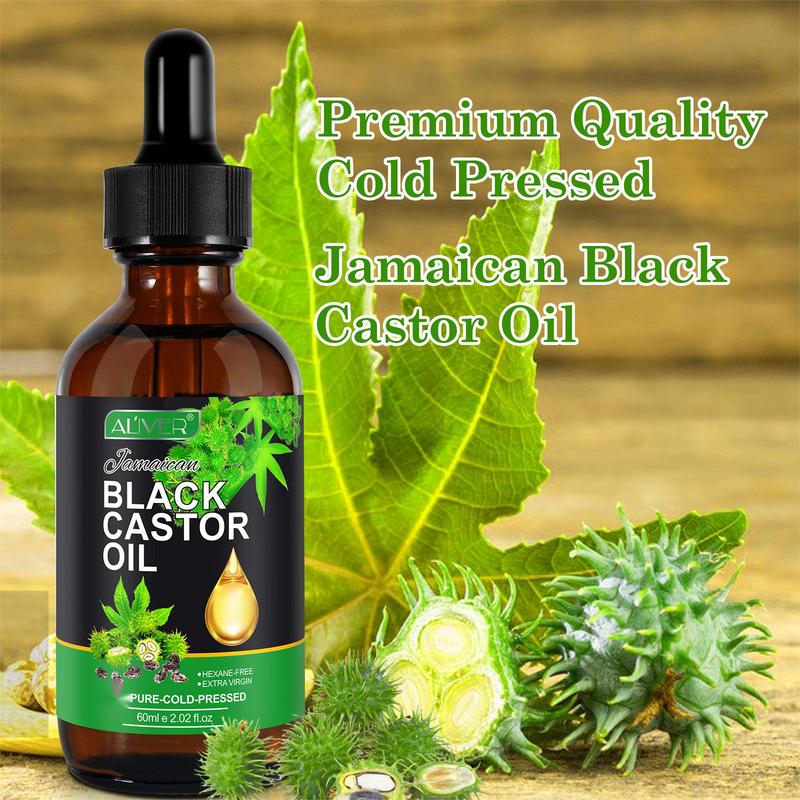 Over 200K Sold!  Aliver Jamaican Black Castor Oil (60ml) – Ideal for Skincare & Massage Cosmetic Comfort Body Care