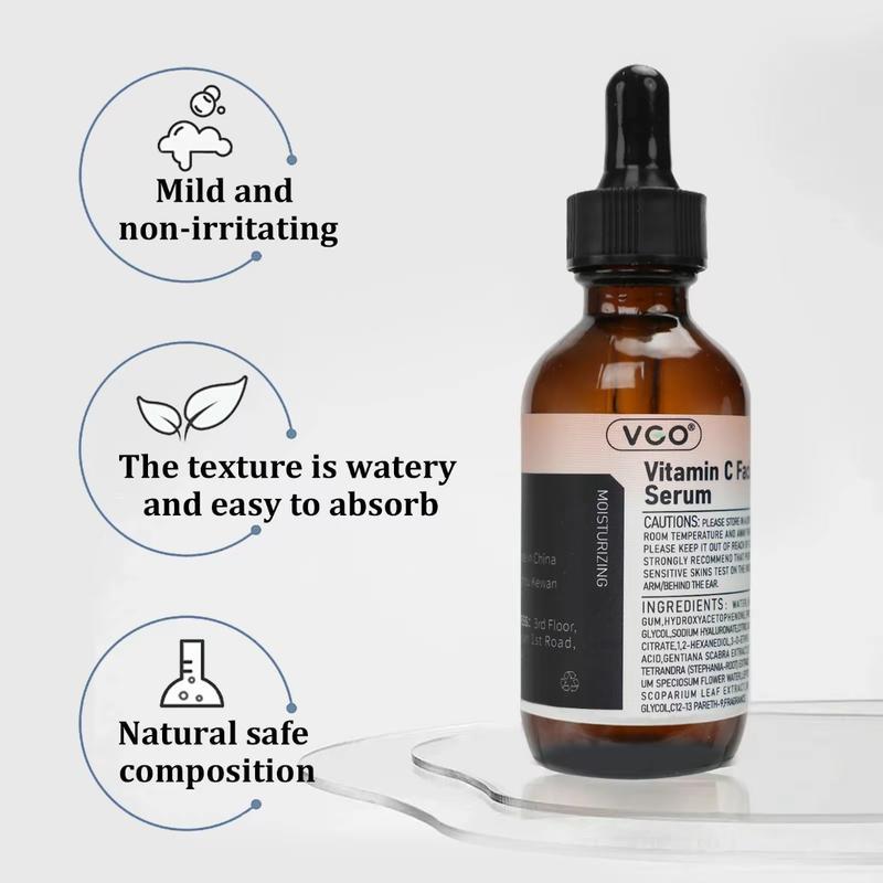 VGO-Vitamin C Serum, Moisturizer, and FacialCleanser Set Cleansing Moisturizing Suitable forsensitive skin-Live Skincare Radiance-A Daily Acne