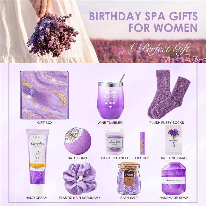 Christmas Gifts for Women, Unique Gifts for Women - Valentines Day, Mothers Day Gifts for Mom, Her, Wife, Teacher, Best Friend, Girlfriend, Sister, Coworker  luxury bath sets, best friend gifts, unique gift boxes for women