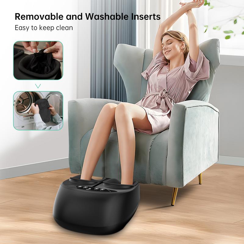 Snailax Foot Massager with Heat,Kneading,Compression,Vibration, Shiatsu Feet Massager Machine, Foot Warmer,Gifts for Women,Men