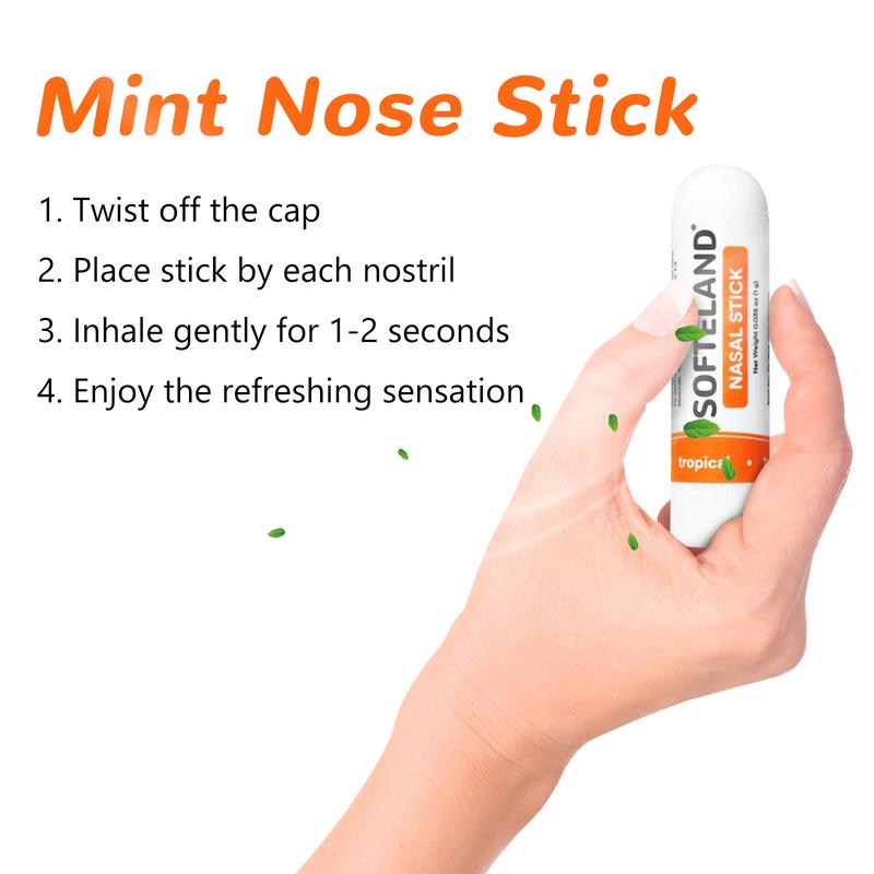 Nasal Stick (4Pack) boom boom stick nasal sticks Oral Comfort Cleansing (4Pack) - Enhance Breathing + Boost Focus - Breathe Vapor Stick Provides Fresh Cooling Sensation- Aromatherapy Inhaler with Essential Oils + Menthol (Mint, Wintermint, Tropical)