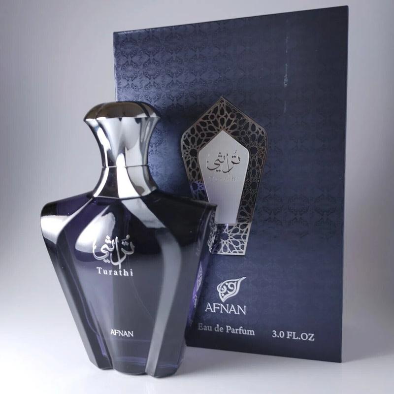 Afnan Turathi Blue Eau de Parfum Spray for Men, 3 Oz 90ml - Long lasting Men’s Fragrance with Fresh Citrusy Notes - Summertime Essential