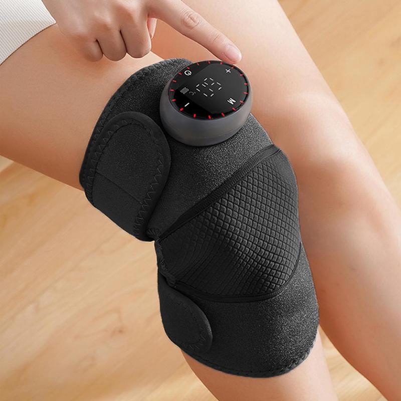 3 in 1 Electric Knee Massager, 1 Count 5 Speed Massage & 5 Heating Modes Massager, Shoulder & Knee & Elbow Massager for Home & Travel, Christmas Gift