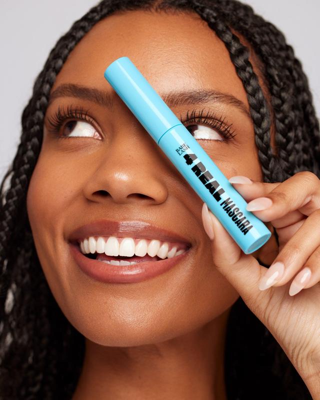 4 Real Mascara Black Buildable Formula that Lifts & Lengthens with Weightless Volume, Infused with Shea Butter, Castor Oil & Apple Stem Cells, Vegan & Cruelty-Free