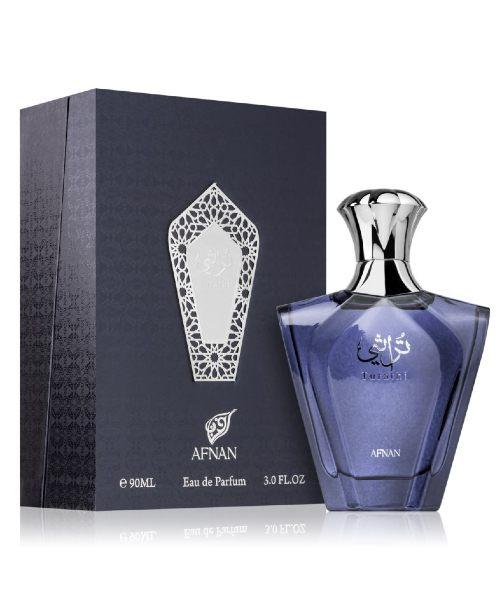 Afnan Turathi Blue Eau de Parfum Spray for Men, 3 Oz 90ml - Long lasting Men’s Fragrance with Fresh Citrusy Notes - Summertime Essential