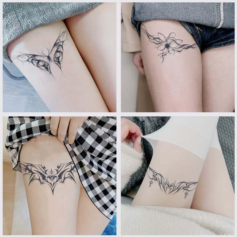 Butterfly & Heart Pattern Temporary Tattoo Sticker, 8 Sheets Waterproof Fake Tattoo Sticker, Body Art Decoration for Women & Men, Christmas Gift