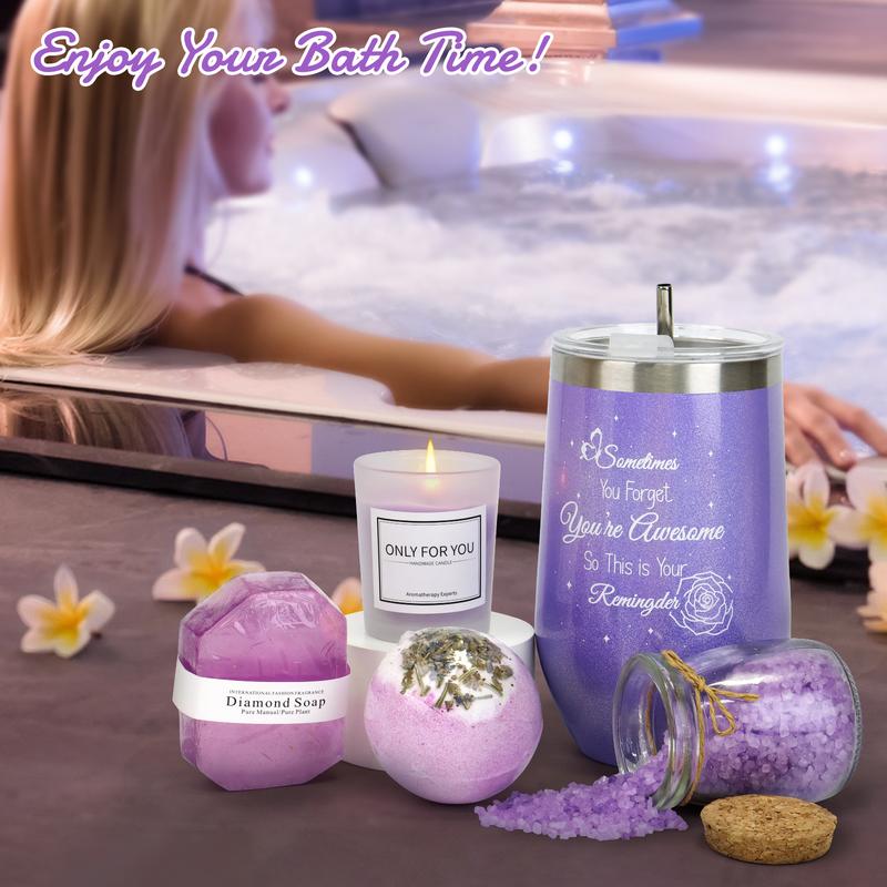 Thoughtful Spa Gift Set for Women – Birthday, Friendship, Thank You, Christmas – Mom, Sister, Aunt, Best Friend – Body Care & Relaxation Kit