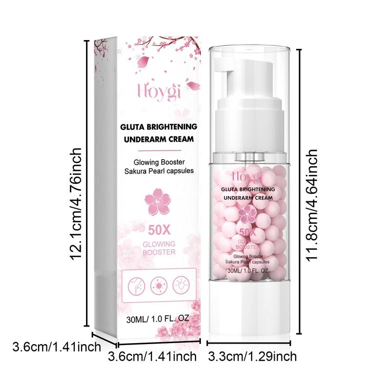 30ml Sakura & Pearl Extract Underarm Cream, Brightening Underarm Cream, Moisturizing Body Care Cream for Women & Men