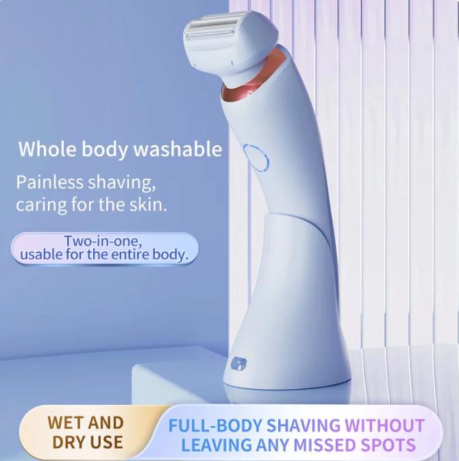 Electric Shaver for Women BestElectric Razor for Womens Bikini Legs Underarm Public Hairs Rechargeable Trimmer with Detachable Head Cordless WetDry Use Precise Safe