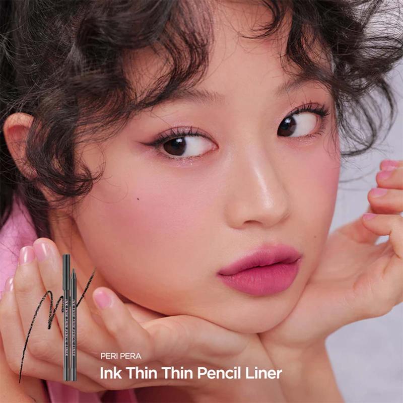 [Peripera] Ink Thin Thin Pencil Liner (5 Colors), Long-Lasting Eyeliner, Creamy Texture, Smudgeproof, Slim Liner, Daily Eye Makeup , K beauty