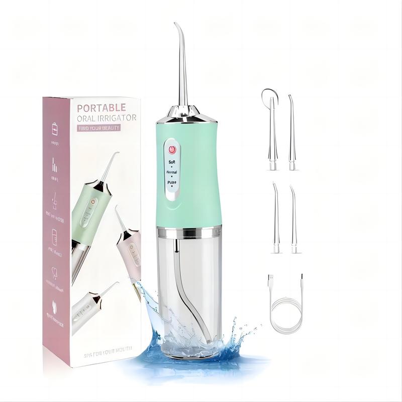 Mother's Day Gift Clean Your Tooth Water Flosser 4-in-1 Oral Rinse with DIY Mode 4 Jets Cordless Clean Your Tooth Flosser Portable and Recyclable Water Flosser Cleansing Cordless Water Flosser For Travel