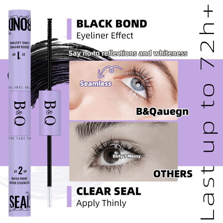 B&Q Lash l B×× Waterproof Kit l B02,B Series Lash kit,Bond & Seal,Remover,Tweezer,Brush,DIY Lash Extension at home Long lasting Poolproof Windproof Beginner Friendly Makeup Cosmetic