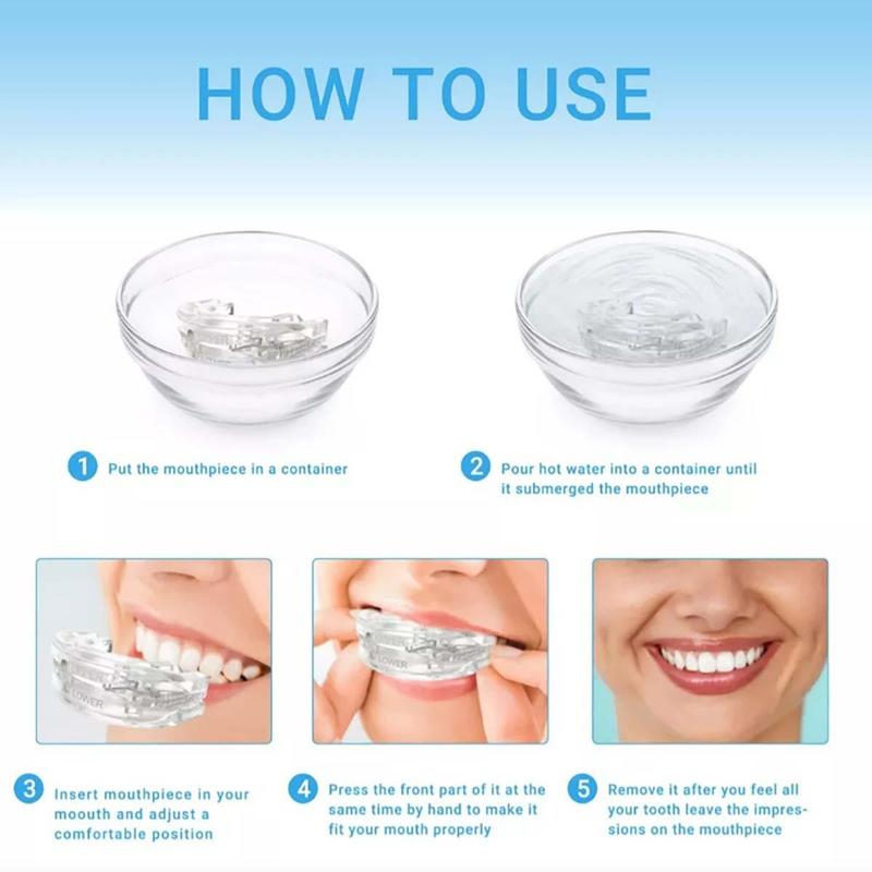 Adjustable Teeth Grinding Guard, 1 Box Anti Snoring Teeth Protector with Storage Box, Nighttime Teeth Protector for Men & Women, Christmas Gift