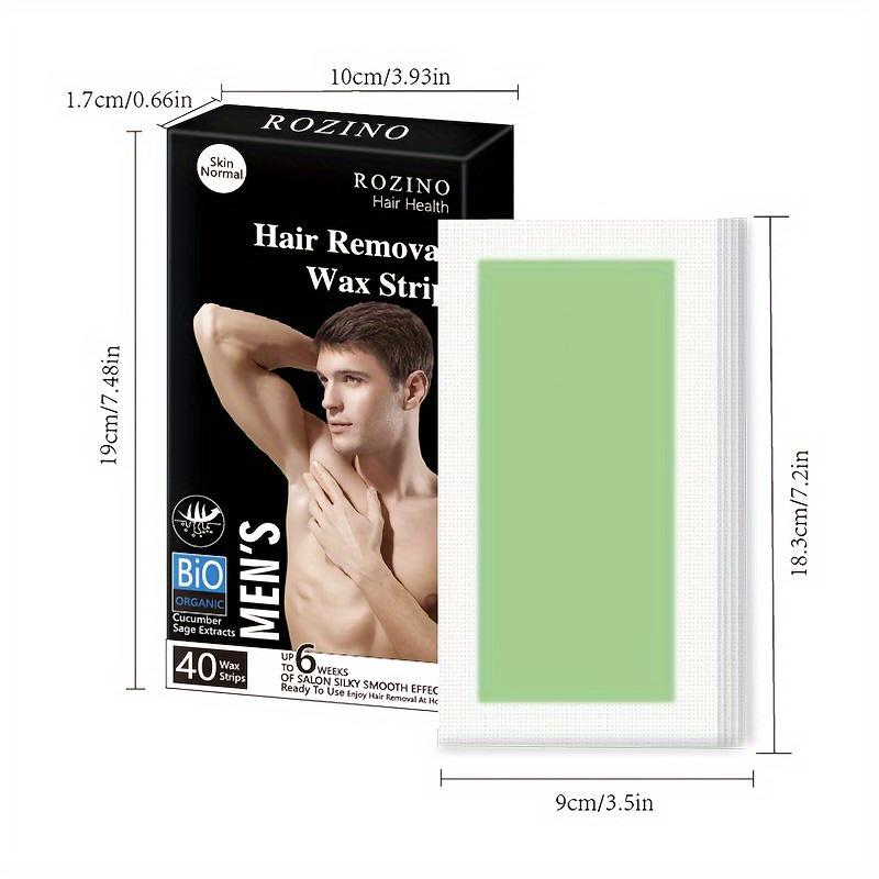 Hair Removal Wax Paper, 40pcs set Gentle Hair Removal Wax Paper, Quick Hair Removal for Arms, Legs, Chest, Back, Bikini and Sensitive Area, for Women and Men