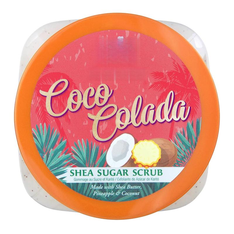 Shea Sugar Scrub Coco Colada, 18 oz, Ultra Hydrating and Exfoliating Scrub for Nourishing Essential Body Care