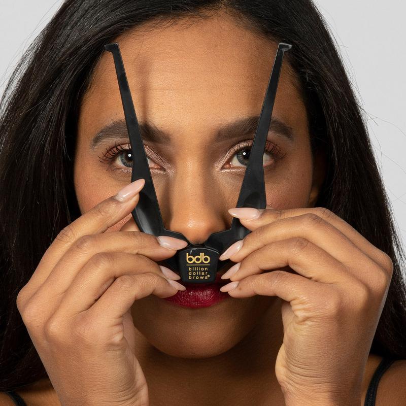 Billion Dollar Beauty - Brow Buddy Kit for Perfect Brow Symmetry with White Pencil Makeup Cosmetic