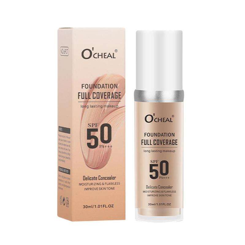 30ml Long-lasting Foundation, Temperature Discoloration Foundation, Moisturizing Coverage Makeup Cream, Lightweight Concealer Foundation, Christmas Gift