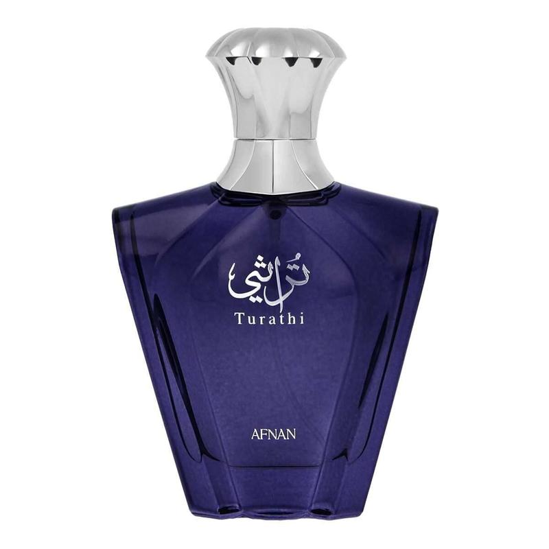 Afnan Turathi Blue Eau de Parfum Spray for Men, 3 Oz 90ml - Long lasting Men’s Fragrance with Fresh Citrusy Notes - Summertime Essential