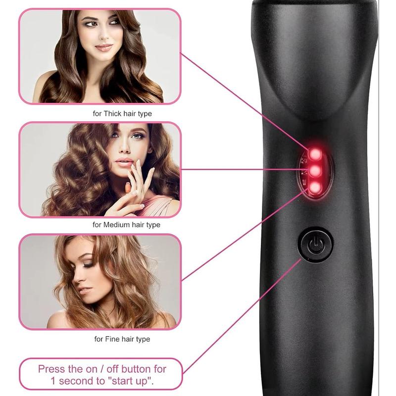 Adjustable temperature hair straightener anti-scalding heat press comb, ceramic electric fast heating hair straightening comb, three color options, Christmas gift