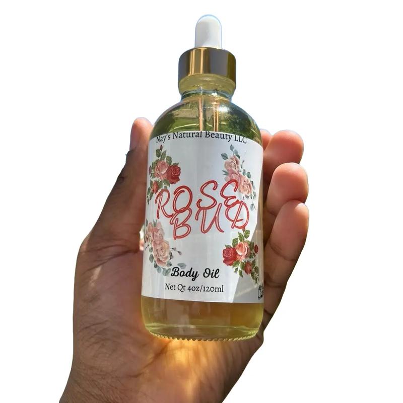 Rose Bud Body Oil - Luxurious Aromatic Blend, Nourishing Sunflower and Safflower Oils