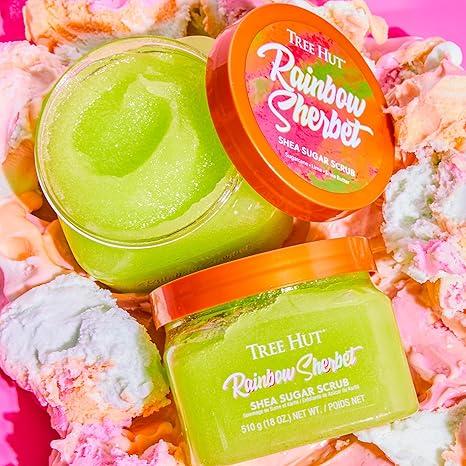 Tree Hut Rainbow Sherbet Shea Sugar Scrub | Exfoliating Body Scrub Removes Dead, Dry Skin for a Soft & Hydrated Feel