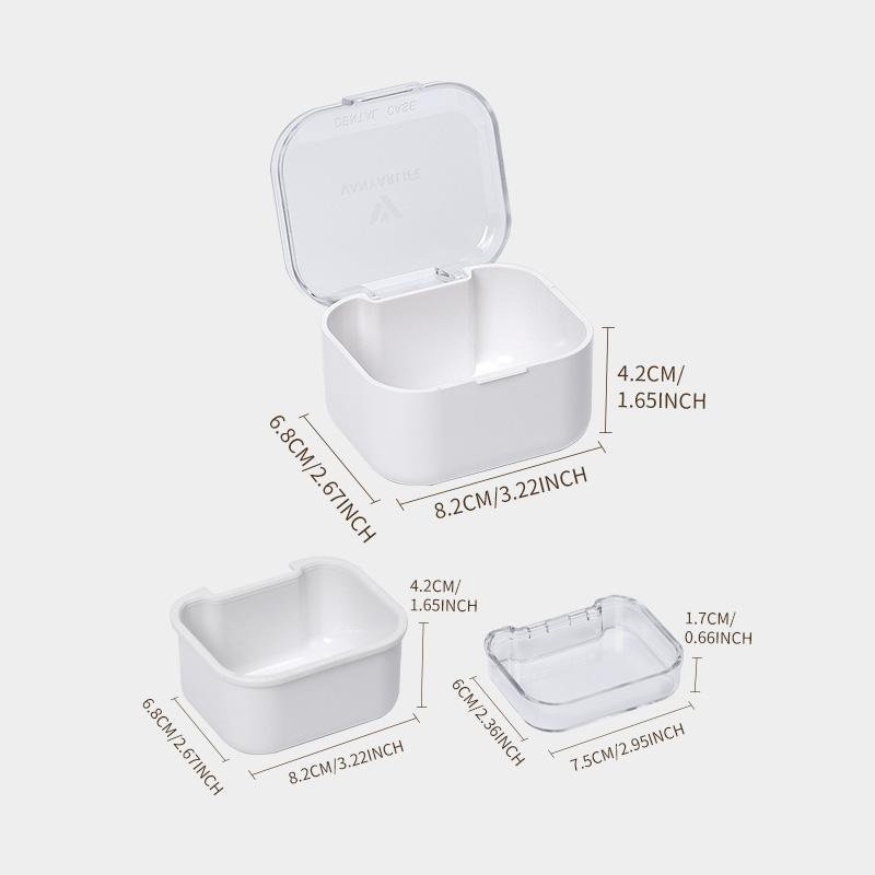 Dental Brace Storage Box, 1 Count Dental Brace Cleaning Storage Box, Dental Brace Storage Container, Storage Organizer for Invisible Braces