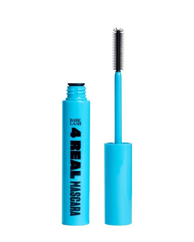 4 Real Mascara Black Buildable Formula that Lifts & Lengthens with Weightless Volume, Infused with Shea Butter, Castor Oil & Apple Stem Cells, Vegan & Cruelty-Free