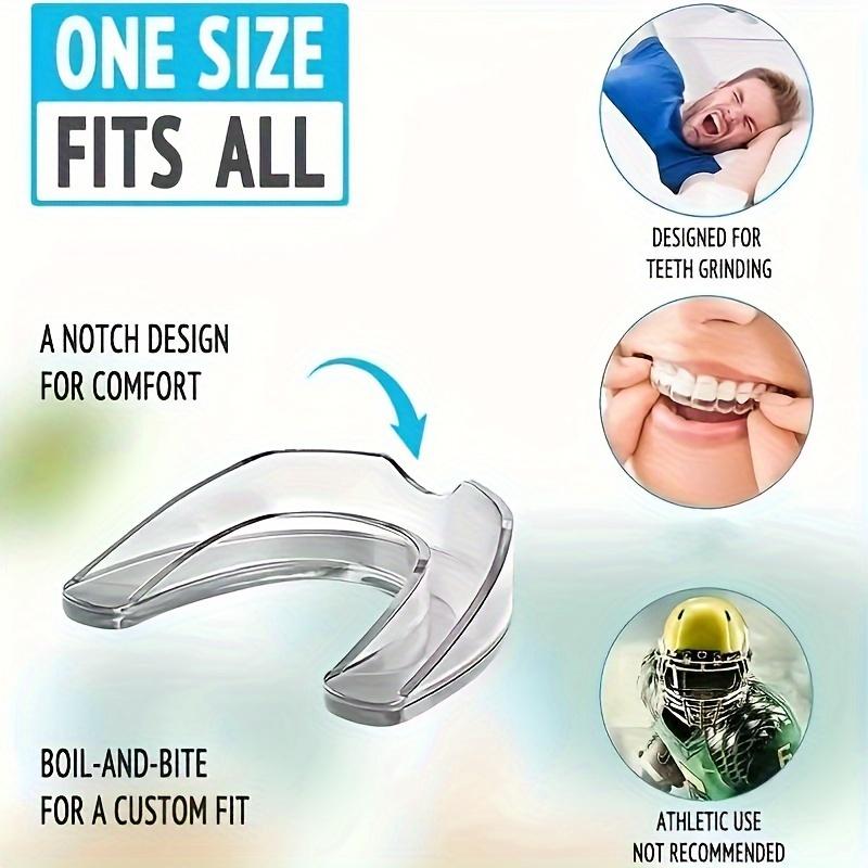 4PCS Transparent Anti-Grinding Mouth Guards for Night Teeth Grinding Protection