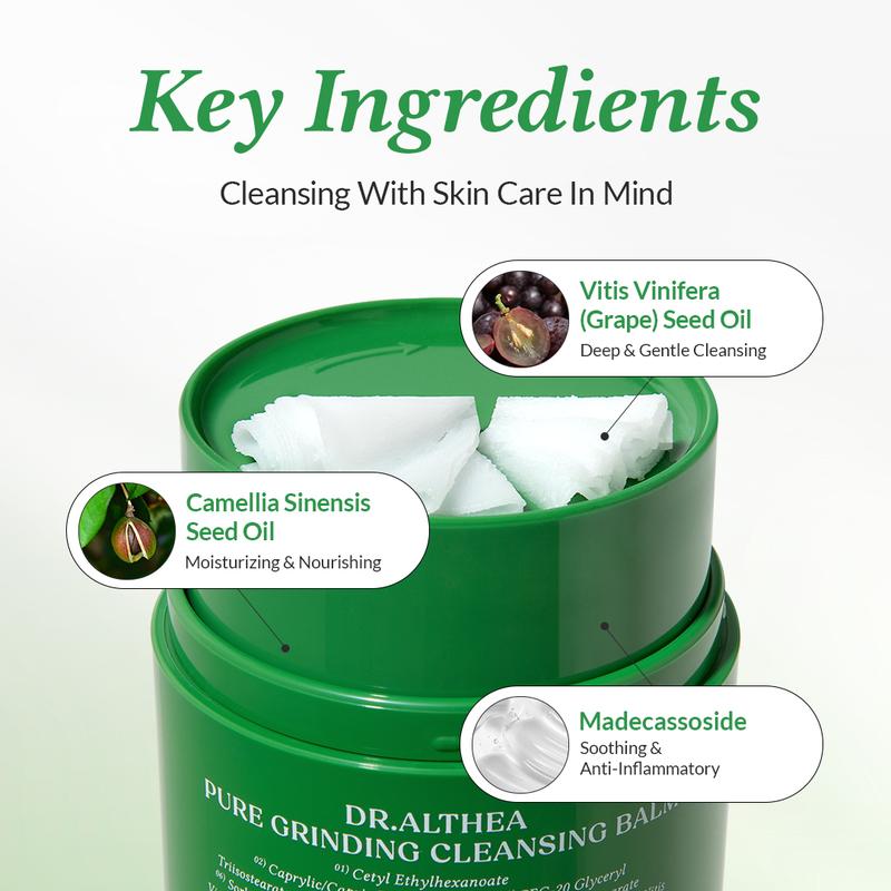 [Dr.Althea Official] Pure Grinding Cleansing Balm | Hygenic One-Step Makeup Remover | Gentle, Soothing for All Skin Types | Korean Vegan Skincare