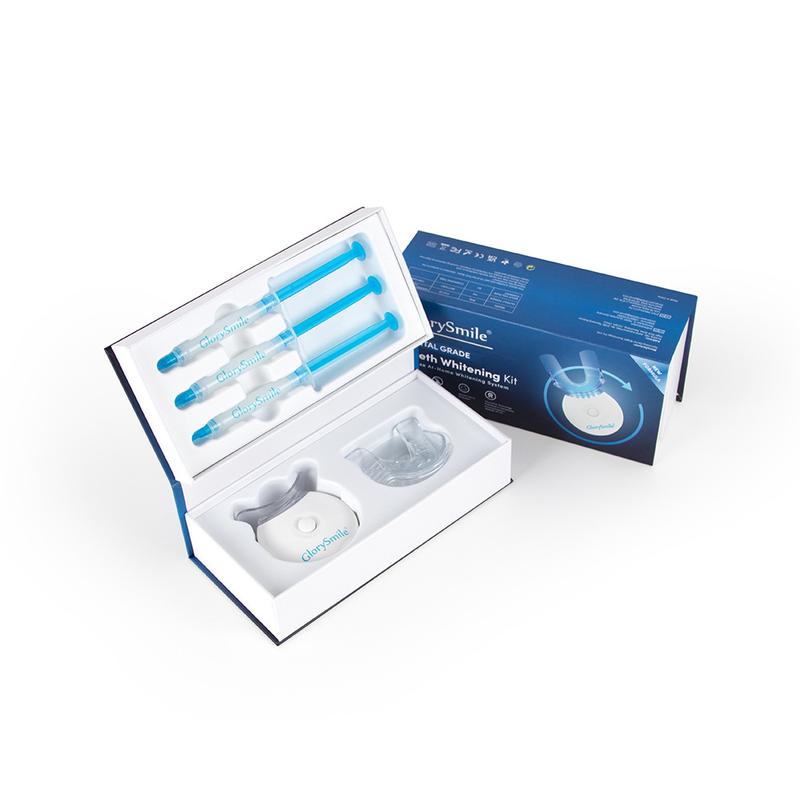 Original Teeth Whitening Kit with 5x LED Light,  Teeth Whitening Light with 3 Carbamide Peroxide Teeth Whitening Gel for Sensitive Teeth, Effective, Travel-Friendly, Easy to Use