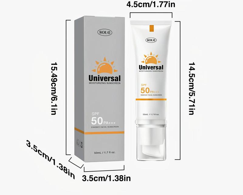 Sunscreen Lotion Refreshing moisturizing and non greasy Men's or women's skincare products Facial Lightweight sunscreen