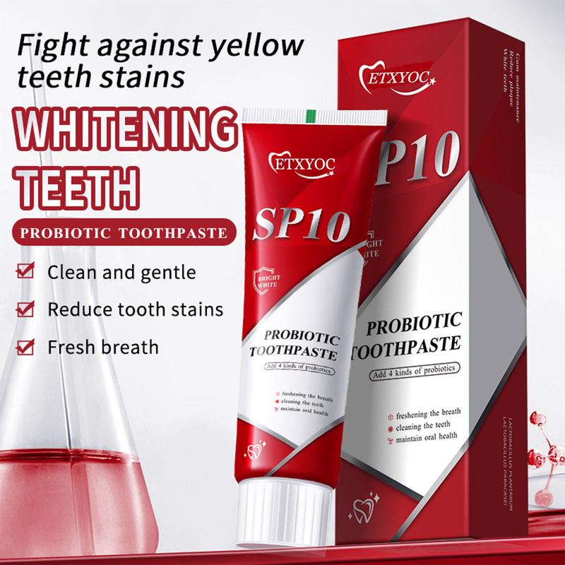 ETXYOC-Sp10 Probiotic Toothpaste,Sp-10 Ultra Whitening Toothpaste,Probiotics Bright White Toothpaste,Sp-10 Probiotic Toothpaste,Sp10 Toothpaste,Fresh Breath,Deep Cleaning Care Toothpaste（2Pcs) Oral Daily Gentle Intensive Cleansing Fresh Breath  toothpaste