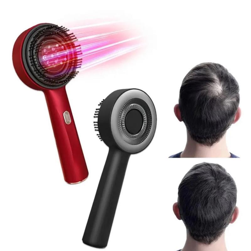 Laser Medicine Hair Growth Comb Scalp Care Massage Comb Red Light Head Heal, 3-in-1 Electric Scalp Massage Comb - Red Light Therapy & Oil Applicator