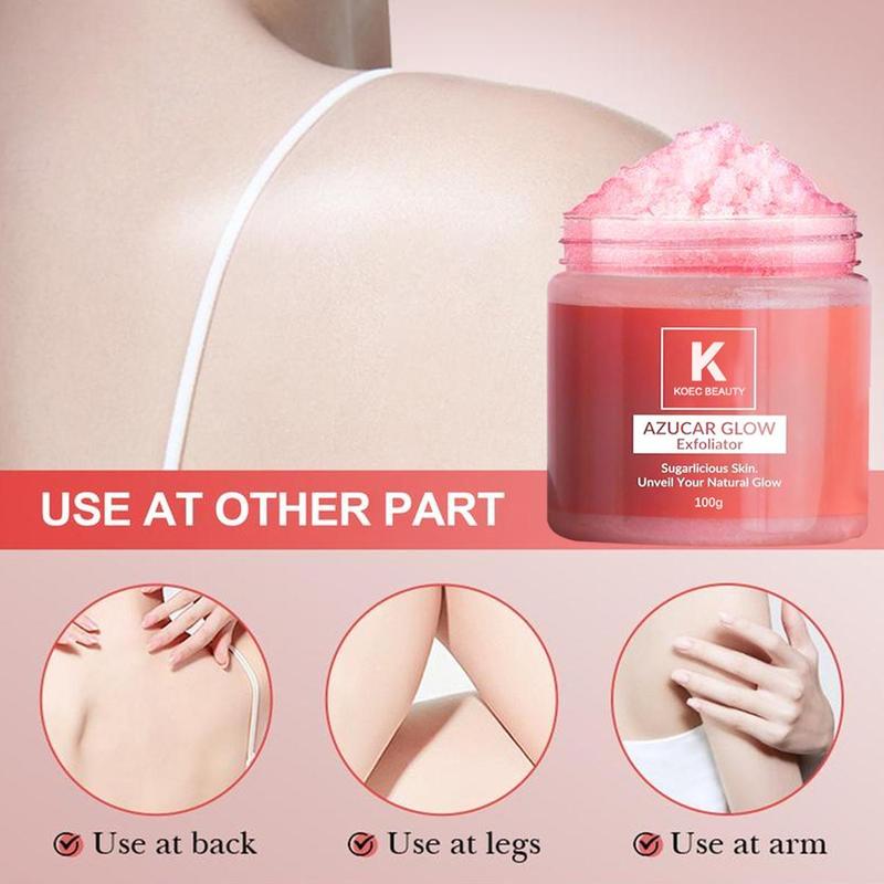 [+5$Get 2Pcs] Azúcar Glow Exfoliator - Sugar Facial Scrub for Smoother, Glowing Skin: Skincare & Comfort Bundle