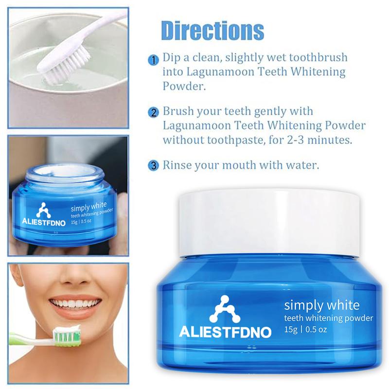 ALIESTFDNO | Teeth Whitening Powder | Instant Whitening and Stain Removal