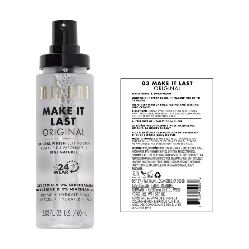 Make It Last Setting Spray, Prime + Correct + Set, Natural Finish, 2.03 fl oz