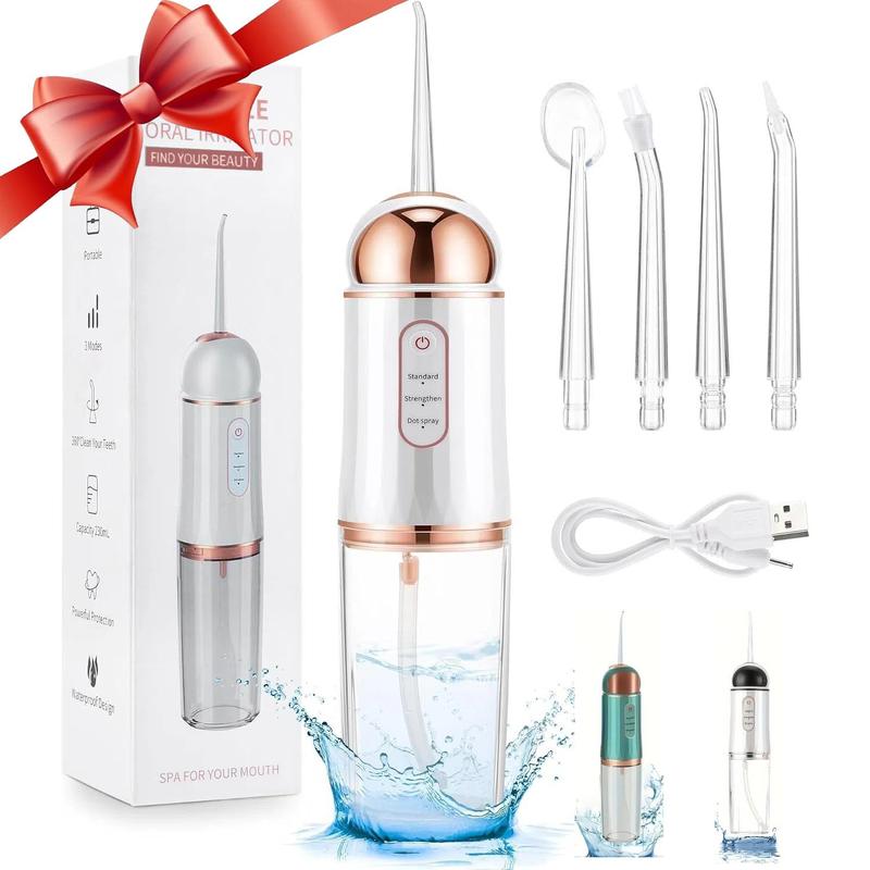 Portable Rechargeable Water Flosser, 1 Box Oral Irrigator & Accessories, Oral Care Tool For Home & Travel