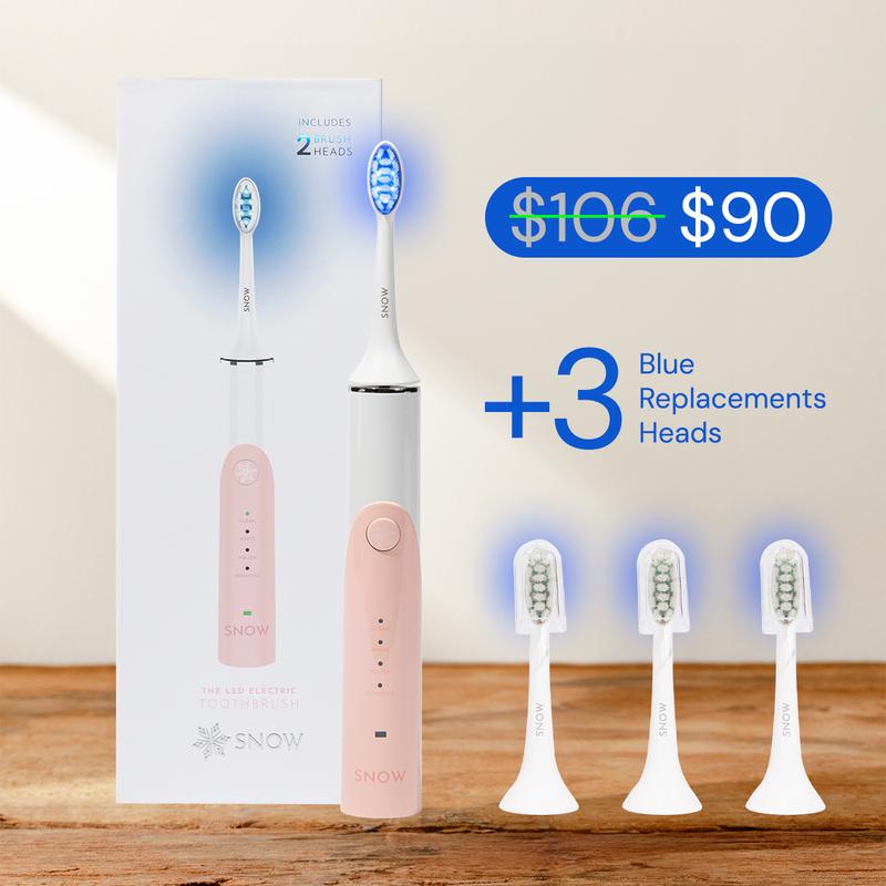 SNOW LED Whitening Electric Toothbrush Gen2 | Dentist-Designed Electric Toothbrush for Adults | Sonic Technology, LED Light, Modes, Timer, Rechargeable | Teeth Whitening