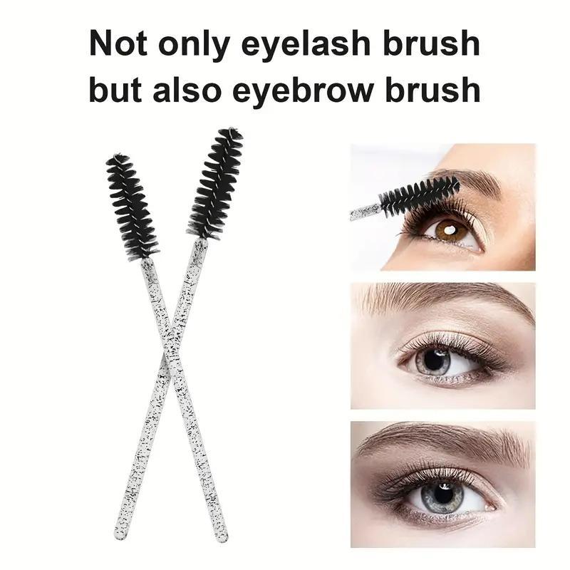 Disposable Eyelash Brushes, 100pcs Eyelash Extension Brushes, Mascara Makeup Brushes, Clean and Hygienic Makeup Brushes, Beauty Supplies, Travel Makeup Tools, Christmas Gift