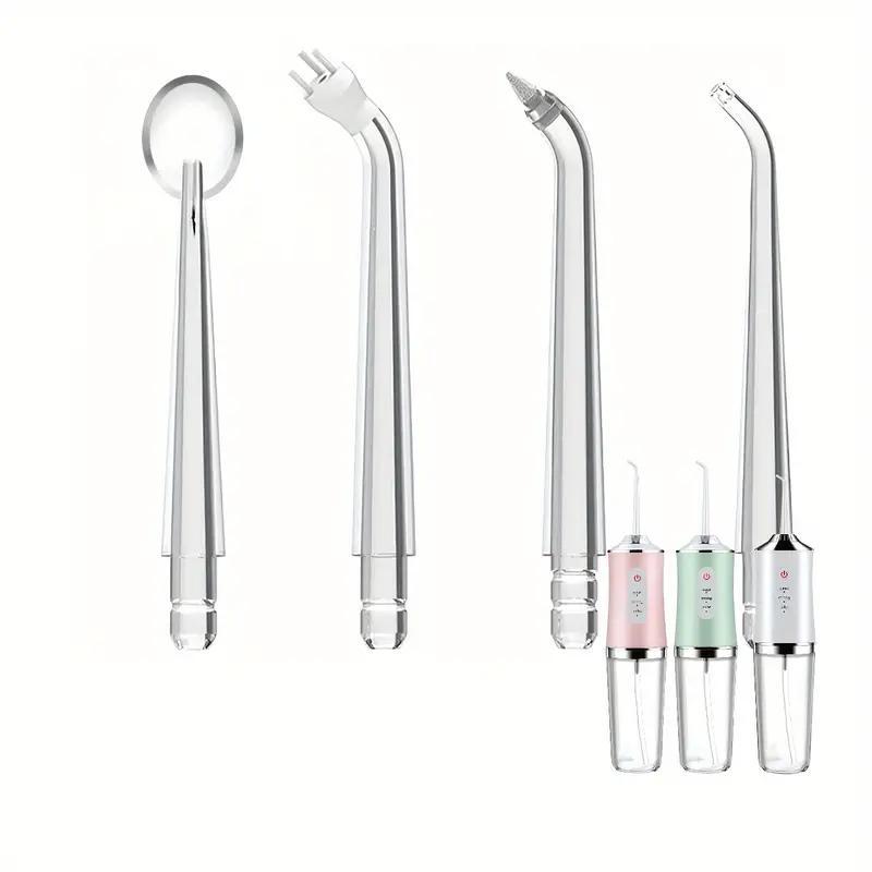 Replacement Heads for Water Flosser, 4 Counts set Standard & Orthodontic Nozzle, Oral Irrigator Nozzle for Teeth Cleaning & Oral Care